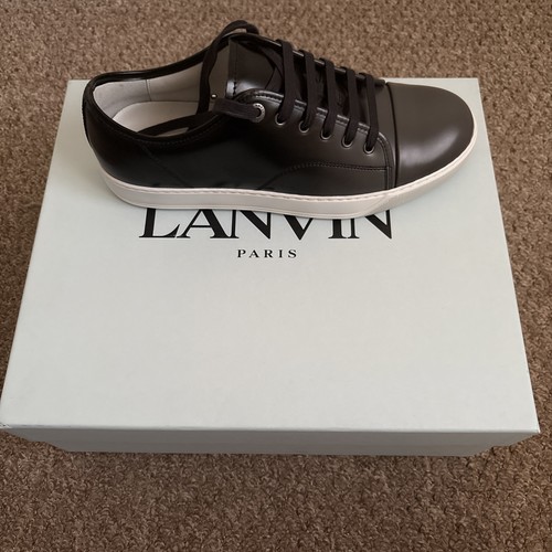 Lanvin dbb1 leather trainers - lanvin,