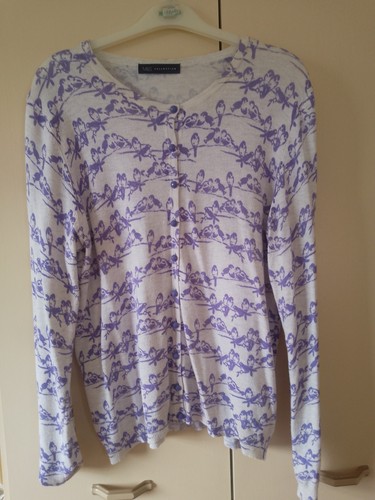 Ladies cardigan purple - ladies,