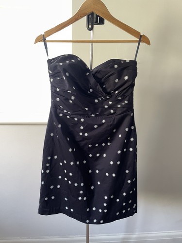 Navy and white spotted - navy,
