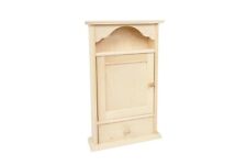 Wooden Key Cabinet Cupboard Rack Holder Storage Wall with 6 Keys Hooks & Drawer