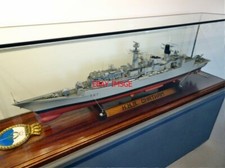 PHOTO  MODEL OF TYPE 22 BATCH 3 WEAPON CLASS FRIGATE HMS CHATHAM  AT THE CHATHAM