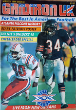 Gridiron American Football (NFL) Magazine. Issue 21 from March 1986