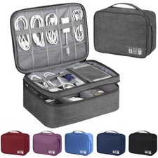 Travel Cable Organizer Bag Electronic Accessories USB Drive Storage Case Charger