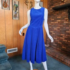 Vtg 80s Laura Ashley Sapphire
