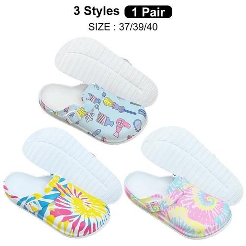 Patterned nurse clogs slippers - nurse,