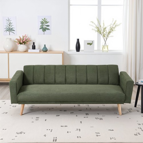 Padded adjustable sofa bed - sofa,