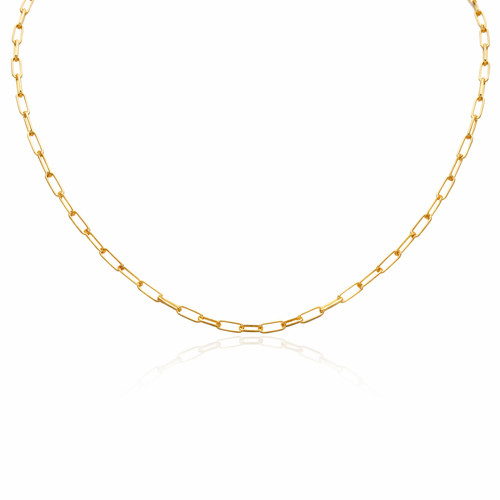 22ct gold paper clip - 22ct, link