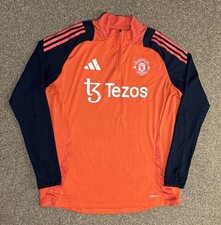 Manchester United Player Issue 1/4 Zip Adidas Training Top, XL, VGC