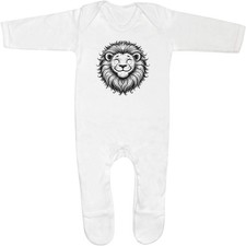'Happy Lion Face' Baby Romper