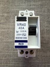 Volex VR40 40A 30mA RCD Tested
