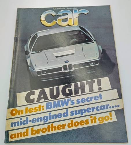 Car magazine august 1977 - 1977, bmw
