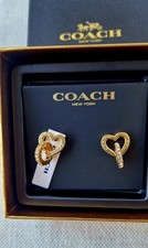 Coach Gold-tone Interlocking