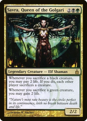 Savra queen the golgari - savra,, of