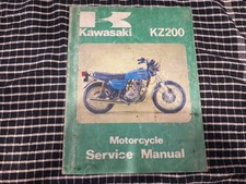 Kawasaki KZ200 factory workshop manual 1978
