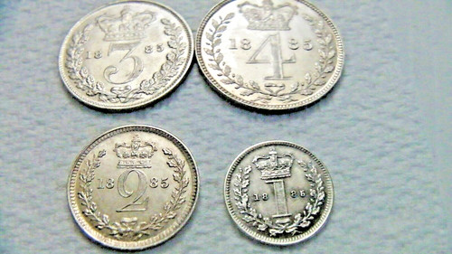 Maundy set 1885 - ,