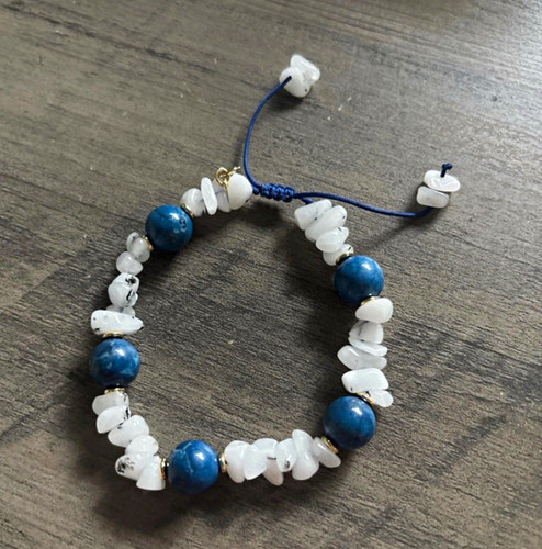 Lola rose blue white round - rose,