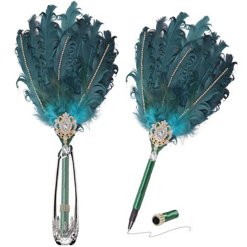 Luxury feather quill pen with - luxury,