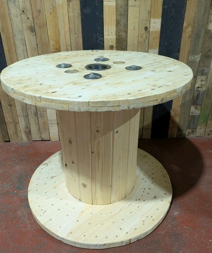 Reclaimed large wooden cable - wooden,