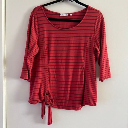 Habitat striped top red - striped,