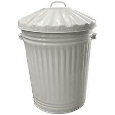 metal 90 litre large colour recycle dustbin paper rubbish waste bin