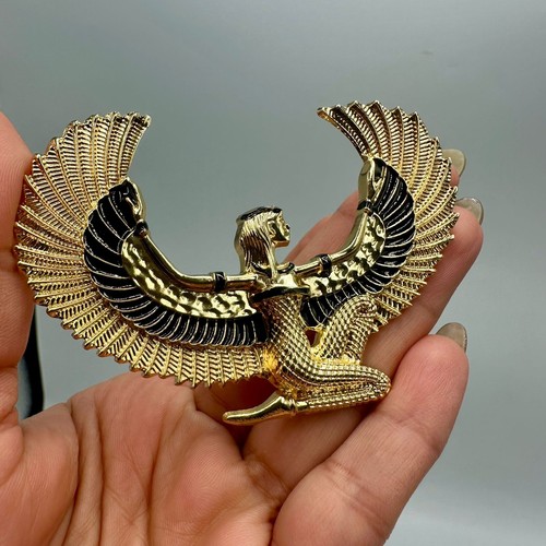 Egyptian goddess brooch pin - goddess,