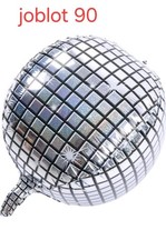 90PCS Disco Orbz Round Sphere Balloons 4D Foil 22" Party Birthday Joblot 