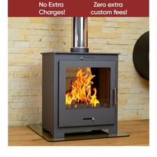 V05 Brita Double Sided 11 kW Wood Stove – Contemporary Fireplace