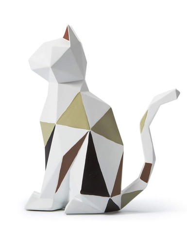 Cat statue sculpture - statue, modern