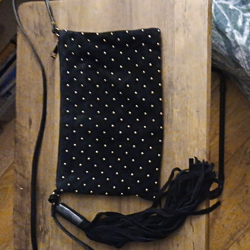 Topshop black leather - black,