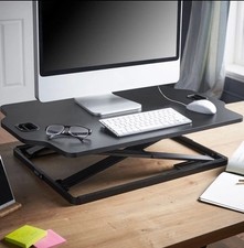 VonHaus Adjustable Standing Desk with 12 Height Settings Workstation/ Stand New