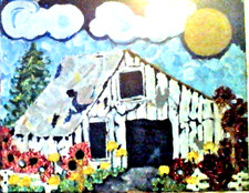 Original painting art Farm