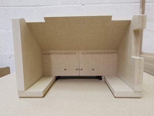 Vermiculite fire brick - set, for