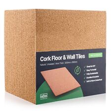Treefloor Natural Self Adhesive Cork Tiles 100 Pack - 300mm x 300mm x 4mm