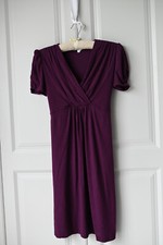 Red Herring Purple Maternity Dress Size 10 - Debenhams