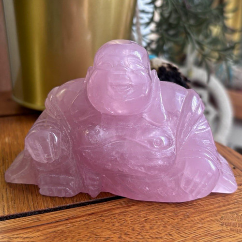 Polished rose quartz laughing - polished,