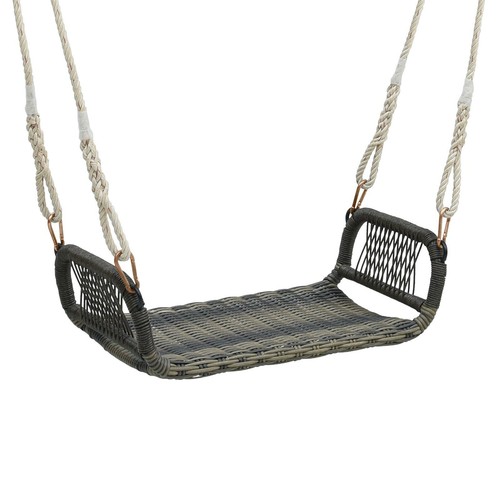 Wicker porch swing curved - porch,