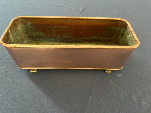 Copper roll top trough - , /