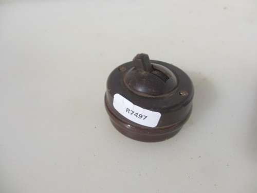 Vintage bakelite light switch - vintage,