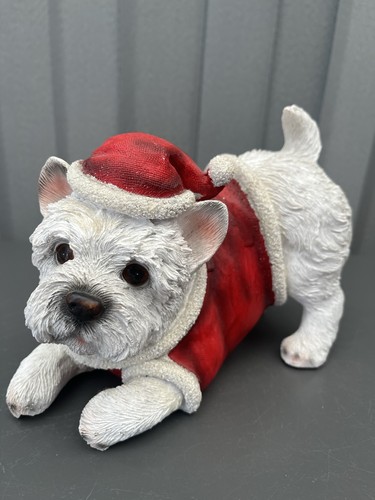 Westie santa christmas dog - santa,