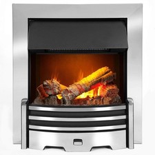 Dimplex Opti-Myst 3D Flame Effect Electric Fire Inset 2kW Chrome RTOPI20CH