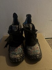 irregular Choice Abigail's Party high heel ankle boots.