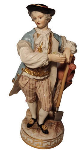 Lovely 19thc meissen men - 19thc,