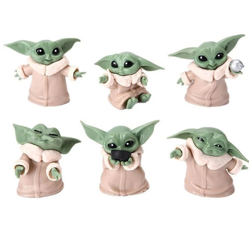 6pc mini mandalorian - 6pc, yoda