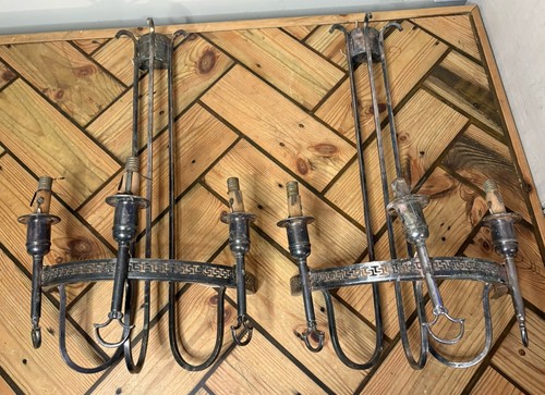 Pair vintage metal gothic - vintage,