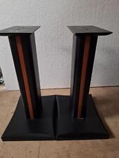 WOODEN TRIM speaker stands for 60cm tall top plate 15.5 x27 cm