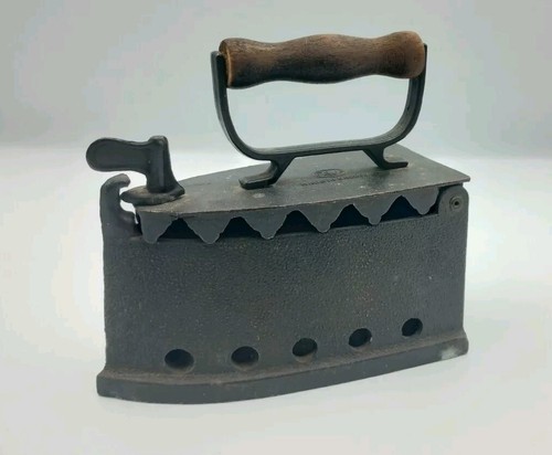 Vintage antique cast iron box - vintage,