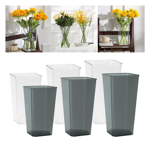 Acrylic flower vase tall - flower,