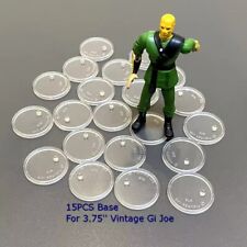 15 Action Figure Display Stands For GI Joe Action Figures ARAH - Clear Round