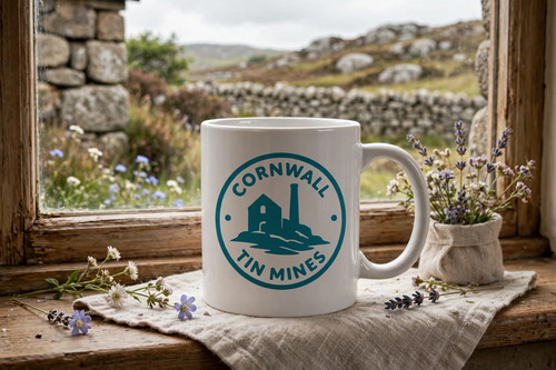 Cornwall tin mines mug - cornwall,