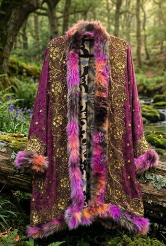 Luxury embroidered silk coat - luxury,